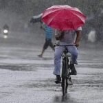 High waves hitting Kerala coastline during rough sea conditions under weather alert