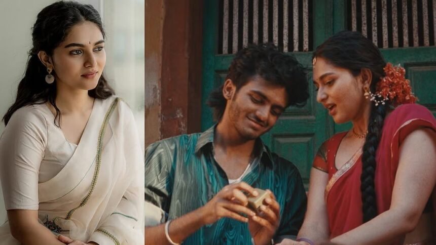 Actress Kayadu Lohar and Music Director Sai Abhyankar in the Pavazhamalli music video.
